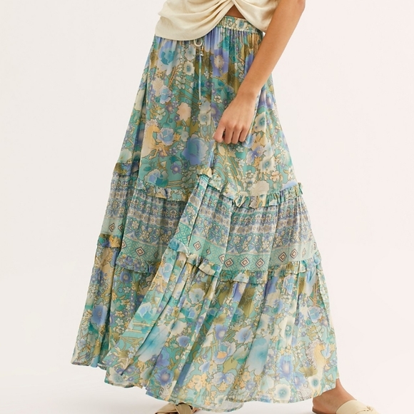 New spell designs amethyst maxi skirt turquoise FP - Picture 11 of 13